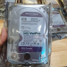 Ổ cứng HDD WD Purple 6TB - WD64PURZ chính hãng
