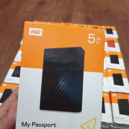 Ổ Cứng Di Động HDD WD My Passport 5TB - WDBPKJ0050BBK Chính Hãng