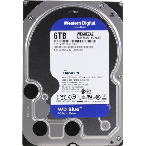 Ổ Cứng HDD WD Blue 6TB - WD60EZAZ chính hãng