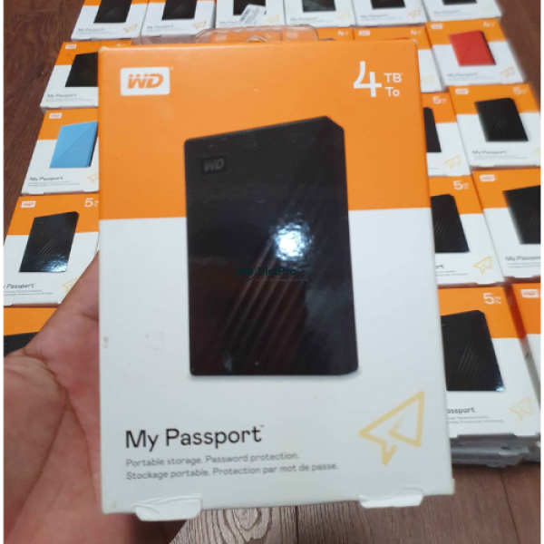 Ổ Cứng Di Động WD My Passport 4TB - WDBP6A0040BBK Chính Hãng